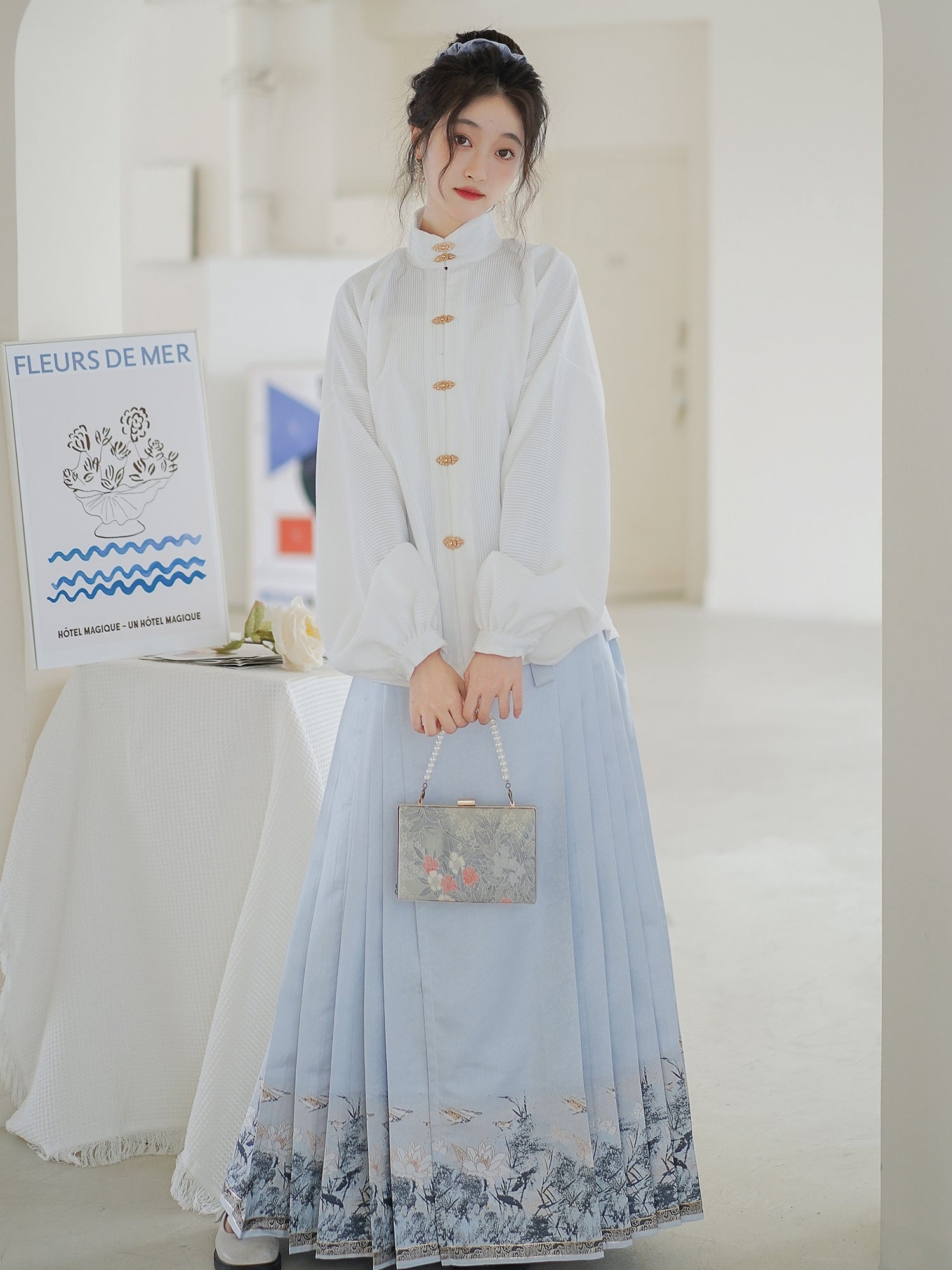 Mamian Dress【月华赋】 White/Purple/Blue/Black/Red - Yandan_hanfu_china