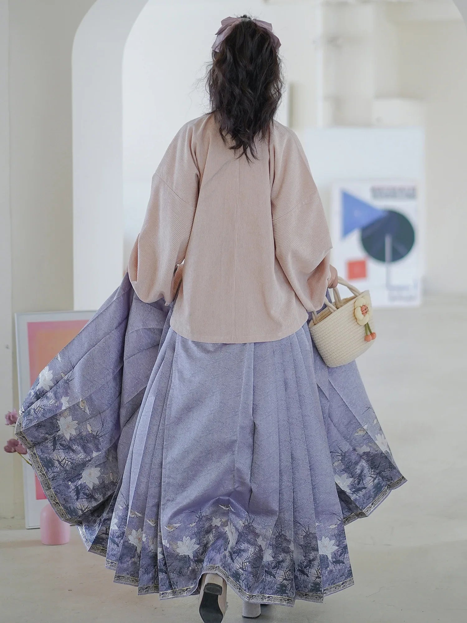 Mamian Dress【月华赋】 White/Purple/Blue/Black/Red - Yandan_Hanfu