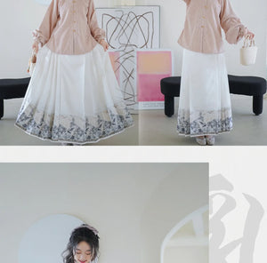 Mamian Dress【月华赋】 White/Purple/Blue/Black/Red - Yandan_Hanfu