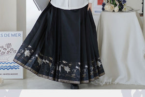 Mamian Dress【月华赋】 White/Purple/Blue/Black/Red - Yandan_hanfu_china