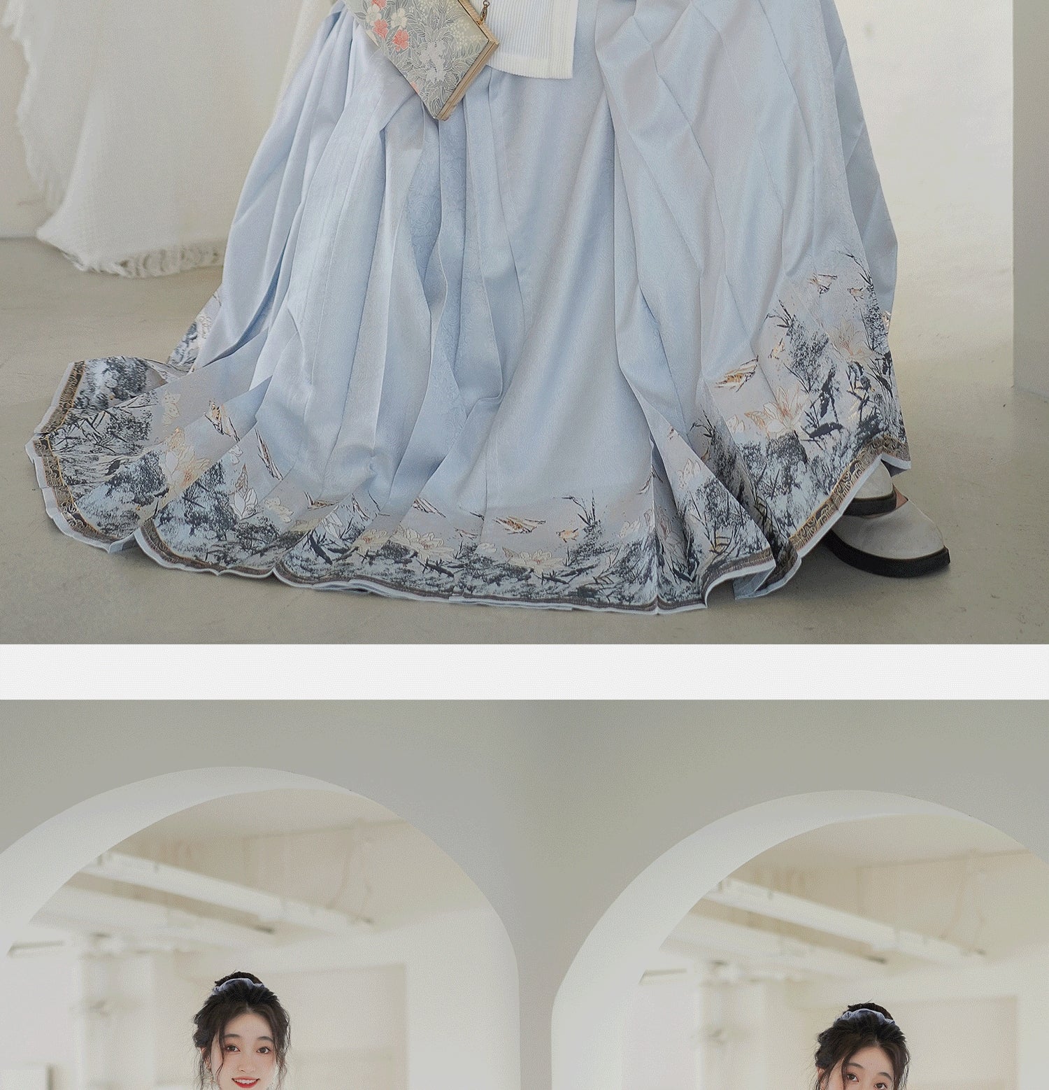 Mamian Dress【月华赋】 White/Purple/Blue/Black/Red - Yandan_hanfu_china