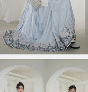 Mamian Dress【月华赋】 White/Purple/Blue/Black/Red - Yandan_Hanfu