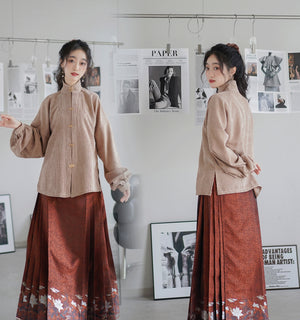Mamian Dress【月华赋】 White/Purple/Blue/Black/Red - Yandan_hanfu_china