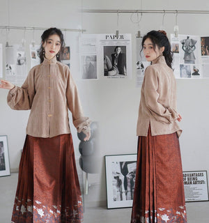 Mamian Dress【月华赋】 White/Purple/Blue/Black/Red - Yandan_Hanfu