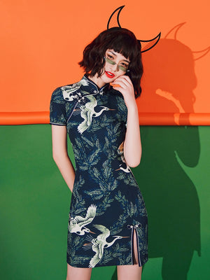 Crane | Qipao - Yandan_hanfu_china