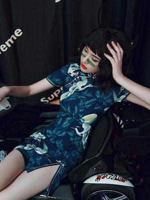 Crane | Qipao - Yandan_hanfu_china