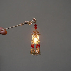 Lotus Shinning tassel hairpin - Yandan_Hanfu