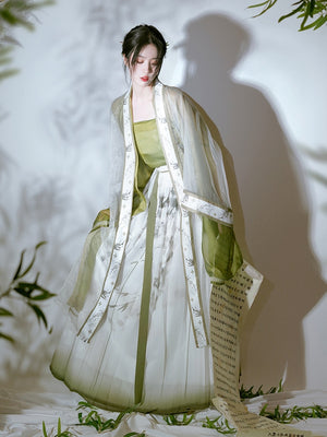 Featuring a diverse collection of Hanfu styles, this display presents a blend of traditional and modern elements, from the intricate embroidery of classic Hanfu to contemporary menswear. The assortment includes authentic Tang Dynasty dresses and detailed Ming Dynasty Hanfu, alongside luxurious royal attire and scholar officials' outfits. With a special emphasis on men's Hanfu, the exhibit highlights the rich cultural tapestry of traditional Asian clothing and modern, Asian-inspired fashion