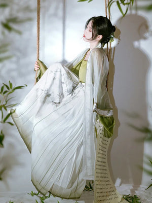 Song Dynasty | Green Hanfu 【Bamboo 竹】 - Yandan_Hanfu