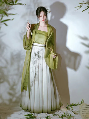 Song Dynasty | Green Hanfu 【Bamboo 竹】 - Yandan_Hanfu