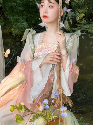 Tang Dynasty | Flower Hanfu Dress - Yandan_Hanfu