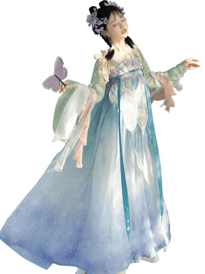Tang Dynasty | Flower Hanfu Dress - Yandan_Hanfu