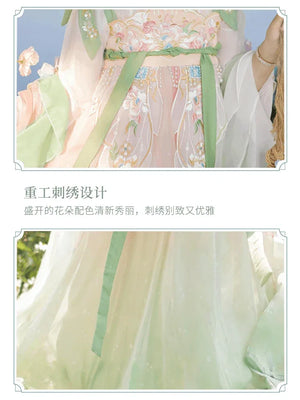 Tang Dynasty | Flower Hanfu Dress - Yandan_Hanfu