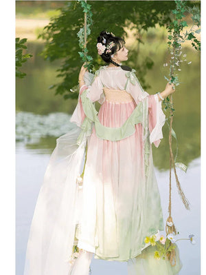 Tang Dynasty | Flower Hanfu Dress - Yandan_Hanfu