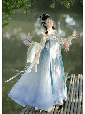 Tang Dynasty | Flower Hanfu Dress - Yandan_Hanfu