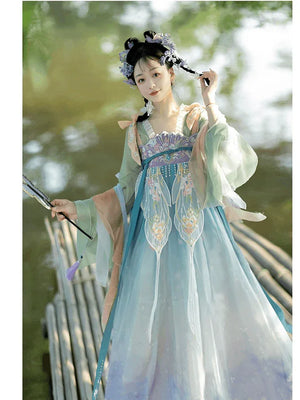 Tang Dynasty | Flower Hanfu Dress - Yandan_Hanfu