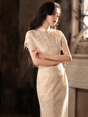 Featuring an elegant display of an array of items including a Green Qipao dress, a modern Qipao shirt and a sexy Cheongsam, this collection presents a blend of traditional and modern styles. The modern Cheongsam dress, along with the Cheongsam modern top, redefines traditional aesthetics with a contemporary twist. Adding an element of allure is the sexy Cheongsam lingerie, complemented by a White Cheongsam shirt in comfortable fabric.