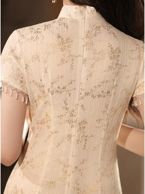 White Qipao Dress - Yandan_Hanfu