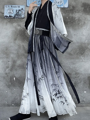 Unisex Hanfu Dress 【Bamboo】 - Yandan_Hanfu