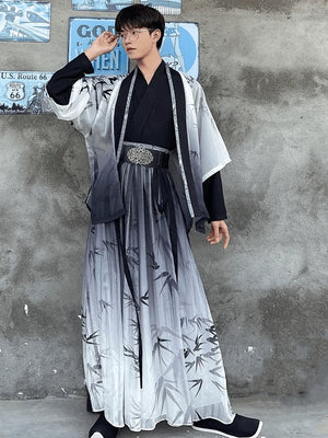 Unisex Hanfu Dress 【Bamboo】 - Yandan_Hanfu