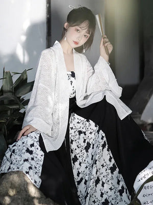 Song Dynasty | Black&White Modern Hanfu - Yandan_Hanfu