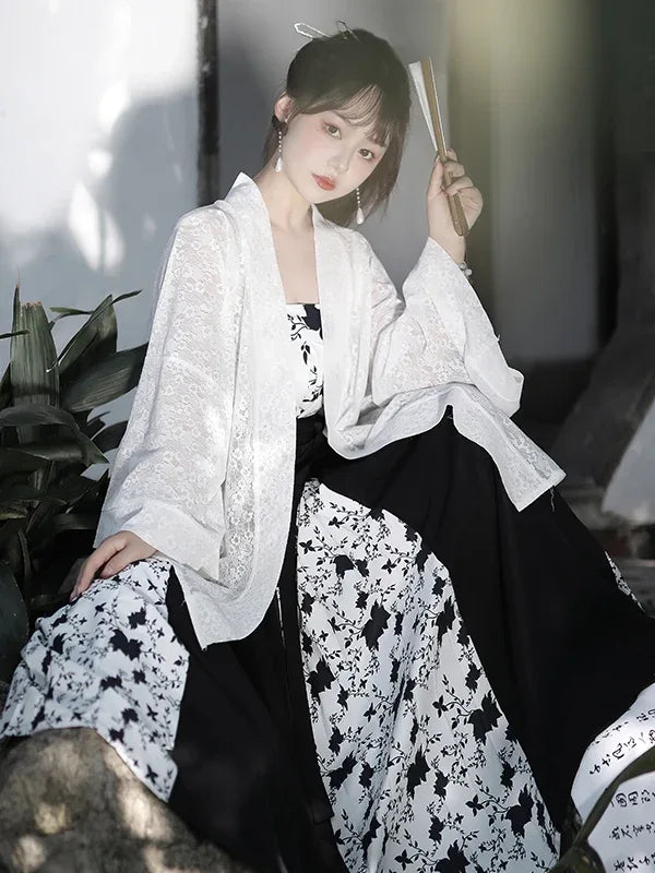 Song Dynasty | Black&White Modern Hanfu - Yandan_Hanfu