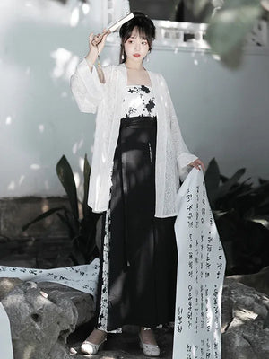 Song Dynasty | Black&White Modern Hanfu - Yandan_Hanfu