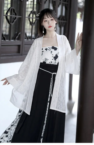 Song Dynasty | Black&White Modern Hanfu - Yandan_Hanfu