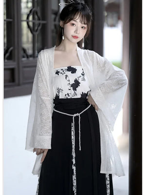 Song Dynasty | Black&White Modern Hanfu - Yandan_Hanfu