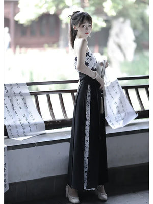 Song Dynasty | Black&White Modern Hanfu - Yandan_Hanfu