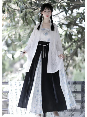 Song Dynasty | Black&White Modern Hanfu - Yandan_Hanfu