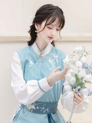 Blue Modern Hanfu 【花间事:初雪听兰】 Chinese traditional clothing Chinese Han clothing Han dynasty clothing Traditional Chinese fashion Han Chinese clothing Chinese Hanfu clothing Ancient Chinese clothing Chinese traditional dress Hanfu culture Hanfu accessories Hanfu shoes Hanfu dress Hanfu wedding Hanfu fabric Black Modern Hanfu clothing for women Blue Modern Hanfu clothing for women Blue Modern Hanfu dress Blue Modern Hanfu fashion Blue Modern Hanfu outfit