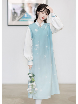 Blue Modern Hanfu 【花间事:初雪听兰】 Chinese traditional clothing Chinese Han clothing Han dynasty clothing Traditional Chinese fashion Han Chinese clothing Chinese Hanfu clothing Ancient Chinese clothing Chinese traditional dress Hanfu culture Hanfu accessories Hanfu shoes Hanfu dress Hanfu wedding Hanfu fabric Black Modern Hanfu clothing for women Blue Modern Hanfu clothing for women Blue Modern Hanfu dress Blue Modern Hanfu fashion Blue Modern Hanfu outfit