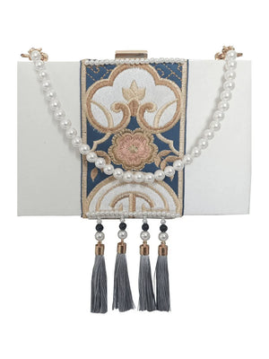 Handmade Embroidery Rectangular Hanfu Bag - Yandan_Hanfu