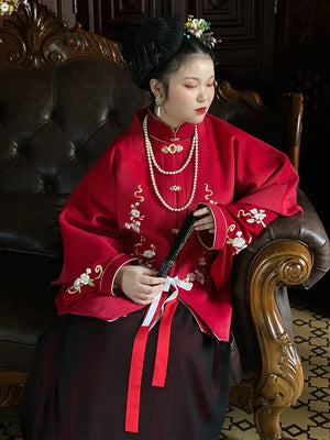Ming Dynasty | Plus-Size Hanfu Top - Yandan_Hanfu