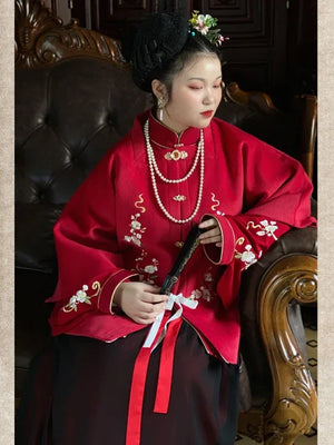 Ming Dynasty | Plus-Size Hanfu Top - Yandan_Hanfu