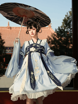 Blue&Purple&Yellow&Red Modern Hanfu/Lolita Contemporary Hanfu Traditional and Modern Hanfu Chinese Fashion Cultural Clothing Hanfu Dress Hanfu Clothing Modern Chinese Clothing Ethnic Wear Hanfu Outfit Asian Fashion Hanfu Culture Hanfu Revival Hanfu Style Hanfu Accessories Hanfu Fabric Hanfu History Hanfu for Men Hanfu for Women Hanfu Patterns Hanfu Design