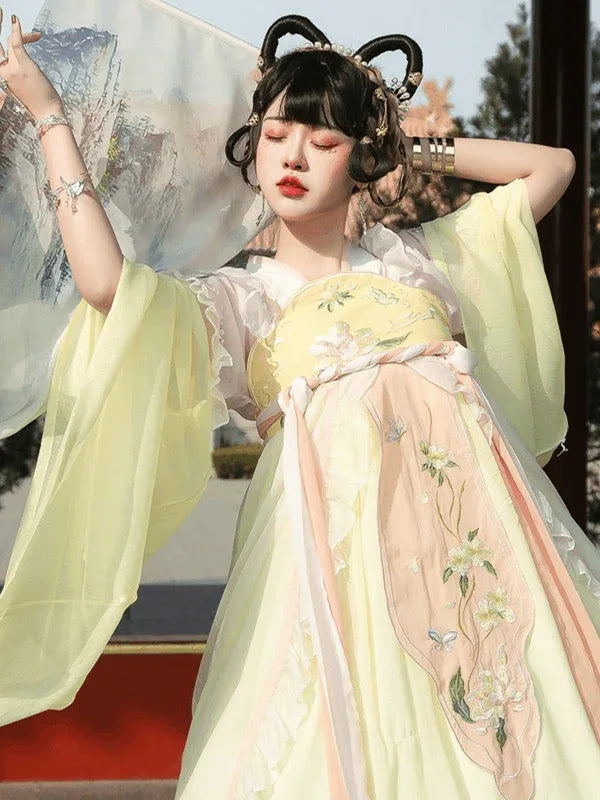 Blue&Purple&Yellow&Red Modern Hanfu/Lolita - Yandan_Hanfu