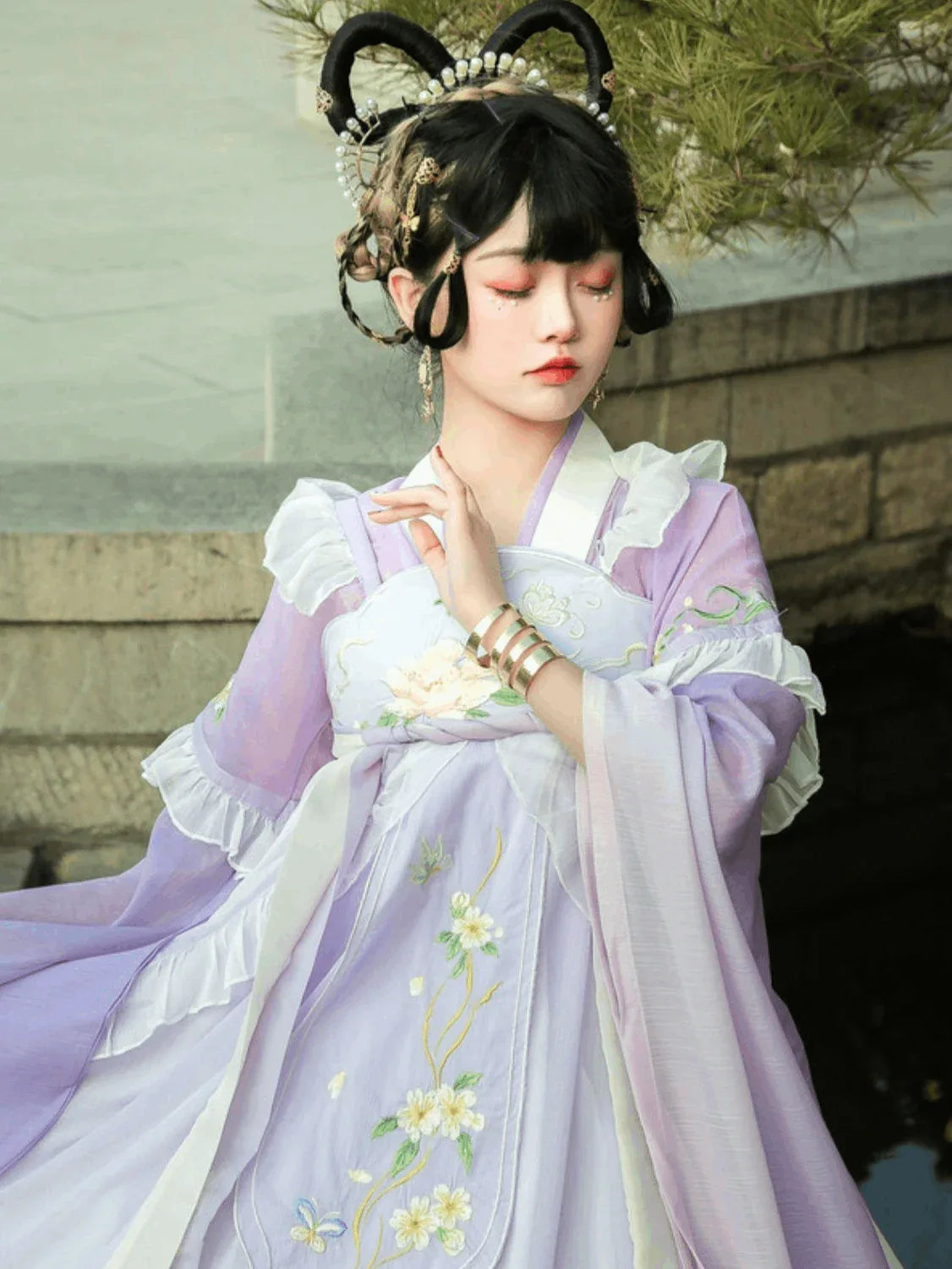 Blue&Purple&Yellow&Red Modern Hanfu/Lolita - Yandan_Hanfu