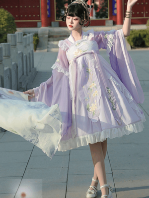 Blue&Purple&Yellow&Red Modern Hanfu/Lolita Contemporary Hanfu Traditional and Modern Hanfu Chinese Fashion Cultural Clothing Hanfu Dress Hanfu Clothing Modern Chinese Clothing Ethnic Wear Hanfu Outfit Asian Fashion Hanfu Culture Hanfu Revival Hanfu Style Hanfu Accessories Hanfu Fabric Hanfu History Hanfu for Men Hanfu for Women Hanfu Patterns Hanfu Design