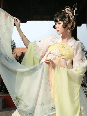 Blue&Purple&Yellow&Red Modern Hanfu/Lolita - Yandan_Hanfu