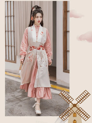 Ming Dynasty | Pink Modern Hanfu - Yandan_Hanfu