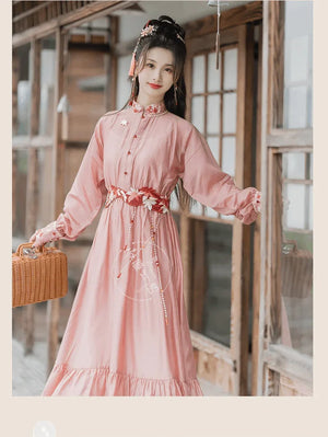 Ming Dynasty | Pink Modern Hanfu - Yandan_Hanfu