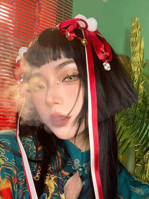 Green Mini Qipao/Cheongsam Dress - Yandan_Hanfu