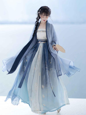 Song Dynasty | Blue Hanfu Dress - Yandan_Hanfu