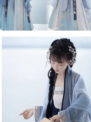 Song Dynasty | Blue Hanfu Dress - Yandan_Hanfu