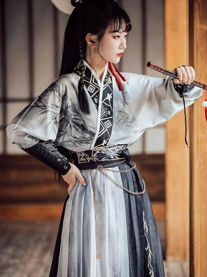 Song Dynasty | Unisex Black Hanfu 【无双】 - Yandan_Hanfu