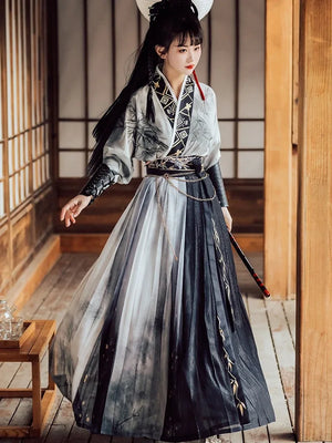 Song Dynasty | Unisex Black Hanfu 【无双】 - Yandan_Hanfu