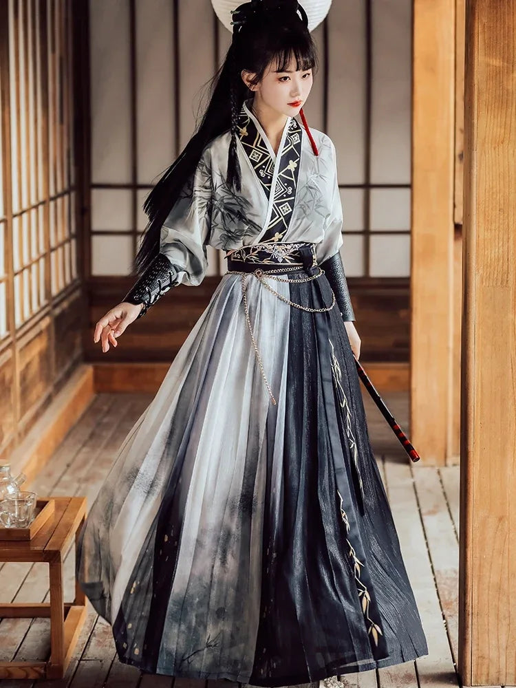 Song Dynasty | Unisex Black Hanfu 【无双】 - Yandan_Hanfu