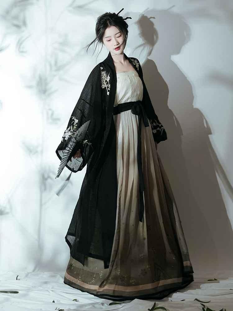 Song Dynasty | Black Modern Hanfu - Yandan_Hanfu